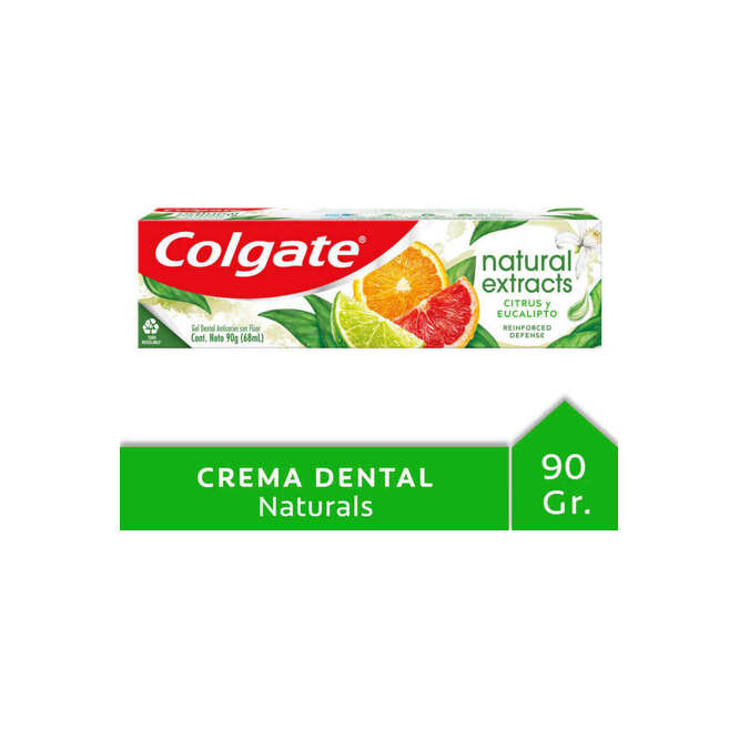 CREM DENT COLGATE NATUR CITURS Y EU 90GR