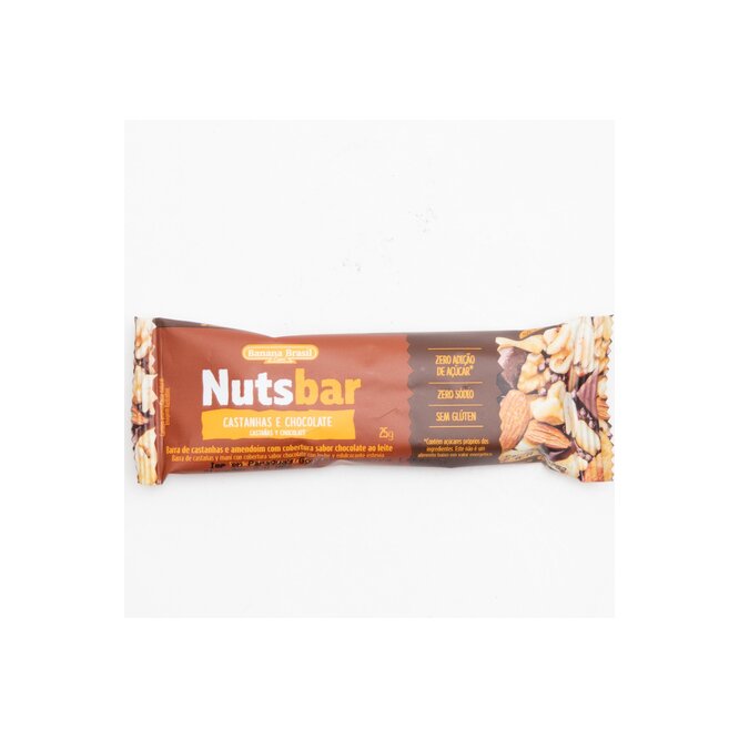 BARRA FRUT SECOS CAST Y CHOC NUTSBAR 25G