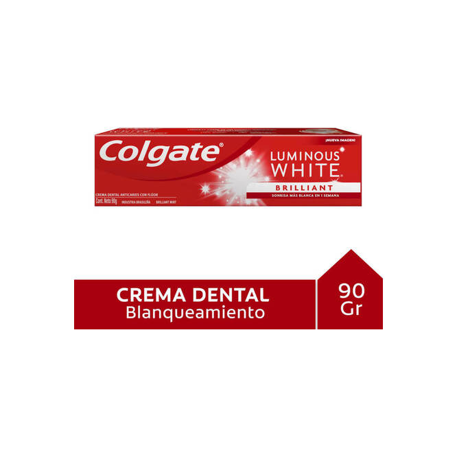 Crema dental Luminous White Colgate 90 gramos