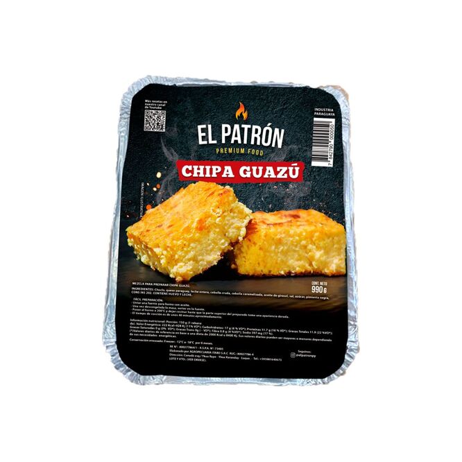 Chipá guazú congelado El Patrón 990 gramos