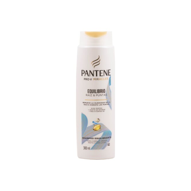 Shampoo equilibrio raíz y puntas Pro-V Pantene 300 ml