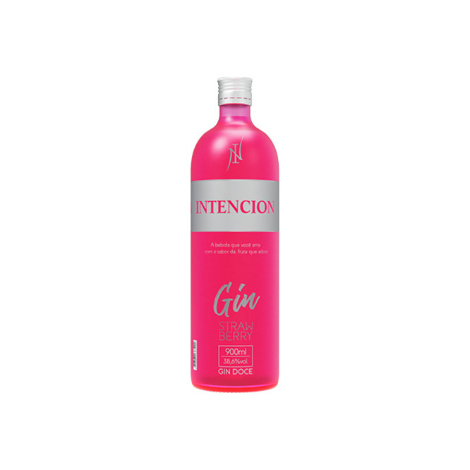 Gin strawberry en botella Intención 900 ml