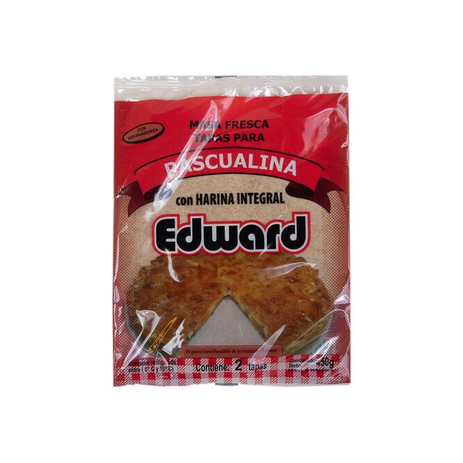 Tapa para pascualina integral paquete Edward 450 gramos