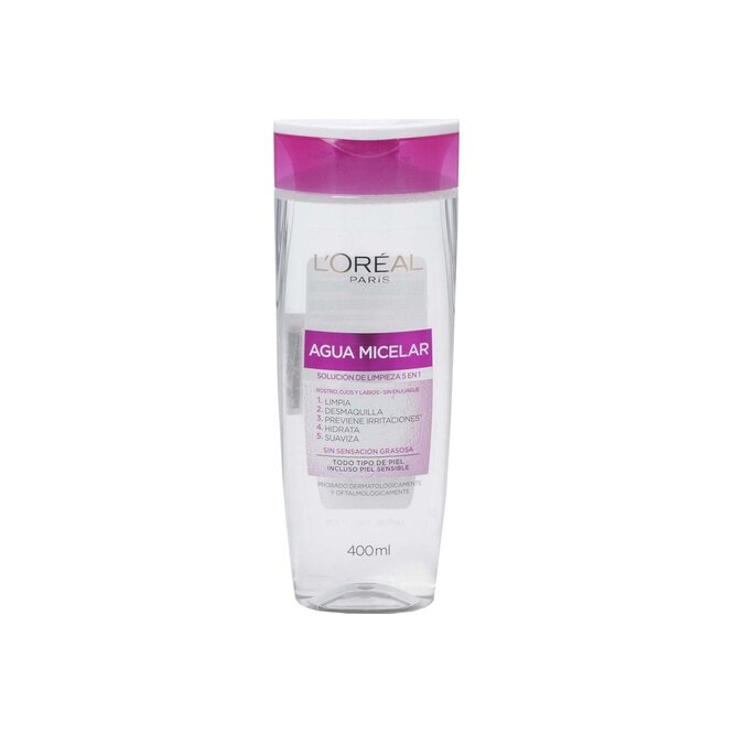 AGUA MICELAR 5 EN 1 400ML LOREAL FCO