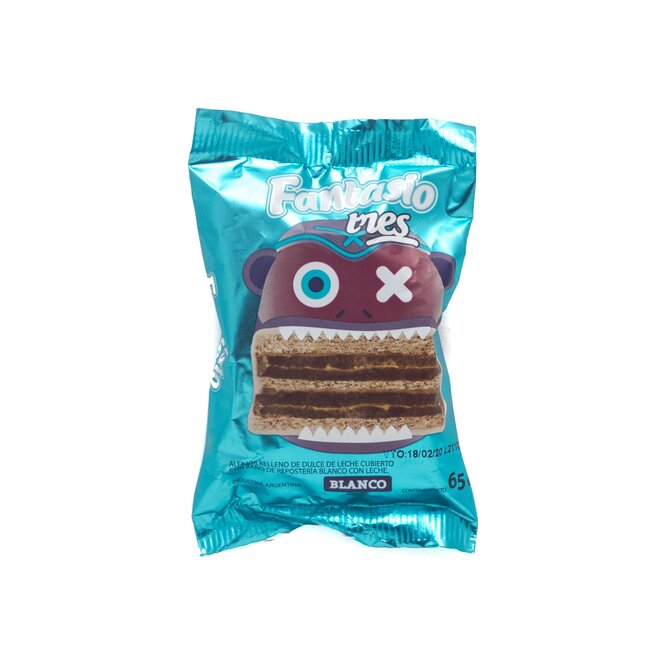 ALFAJOR FANTASIO TRES BLANCO 65GR
