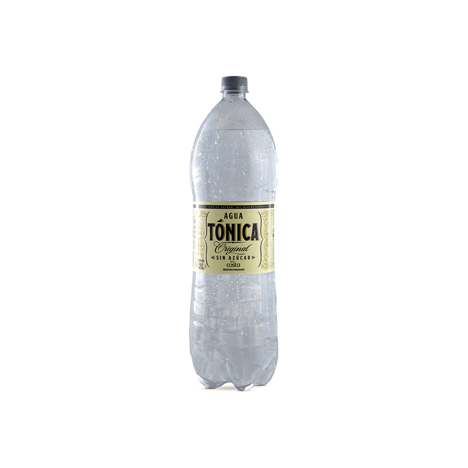 Agua tónica sabor original sin azúcar botella de La Costa 2 litros