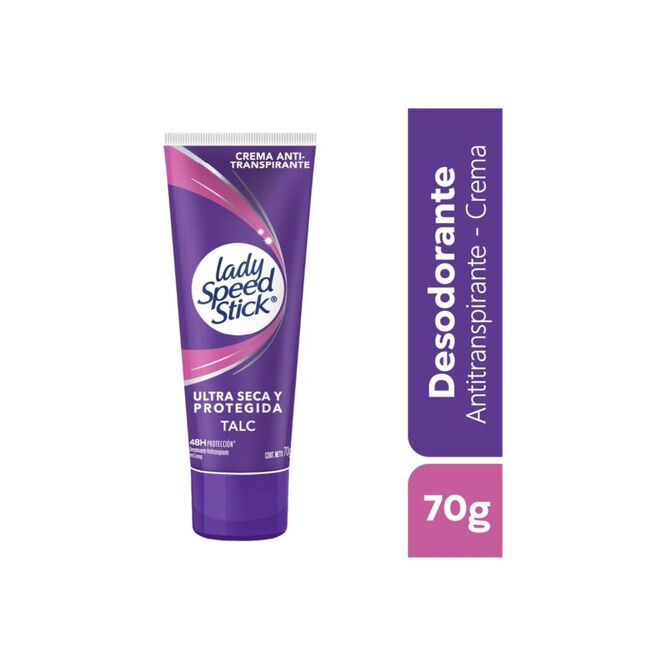 Antitranspirante talco en crema Lady Speed Stick 70 gramos