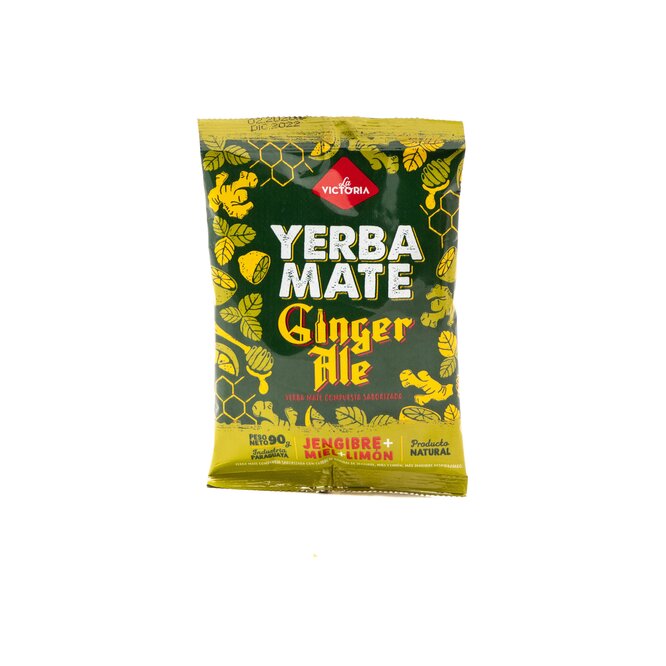Yerba mate ginger ale paquete La Victoria 90 gramos