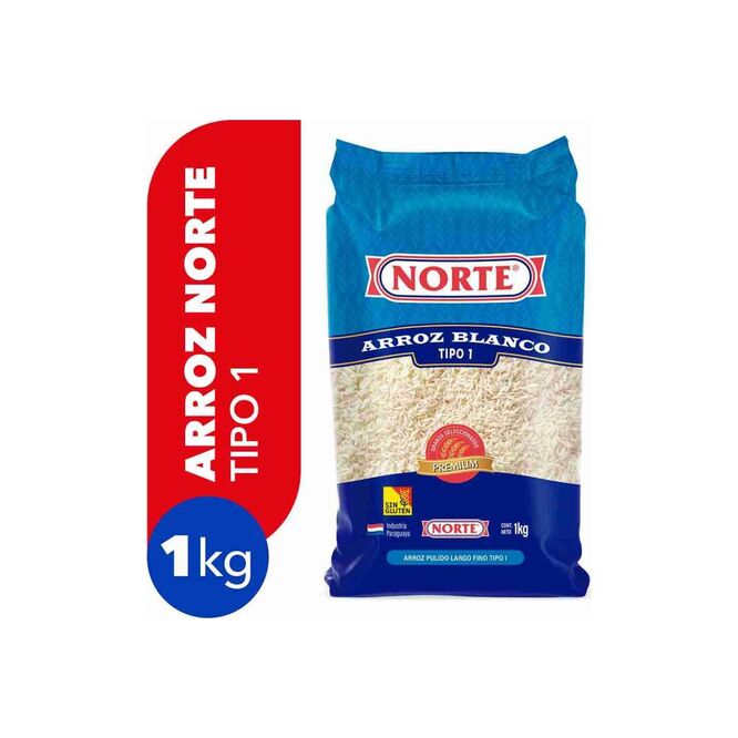 Arroz blanco tipo 1 Norte 1 kilo