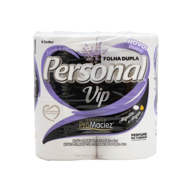 Papel Higiénico con Aroma de Rosas Doble Hoja Personal 4 unidades