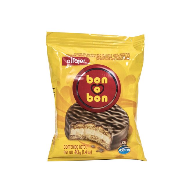 Alfajor negro Bon o Bon 60 gramos