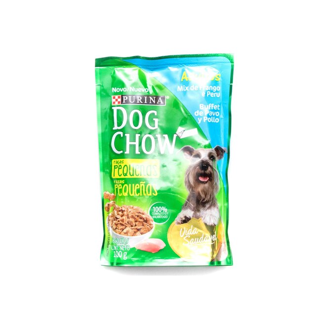 ALIM. HUME. DOG CHOW PEQBUFFE SOB 100GR