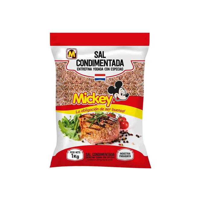 Sal Entrefina Yodada con Especias Mickey 1 kilo