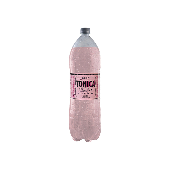 Agua tónica sabor grapefruit sin azúcar botella de La Costa 2 litros