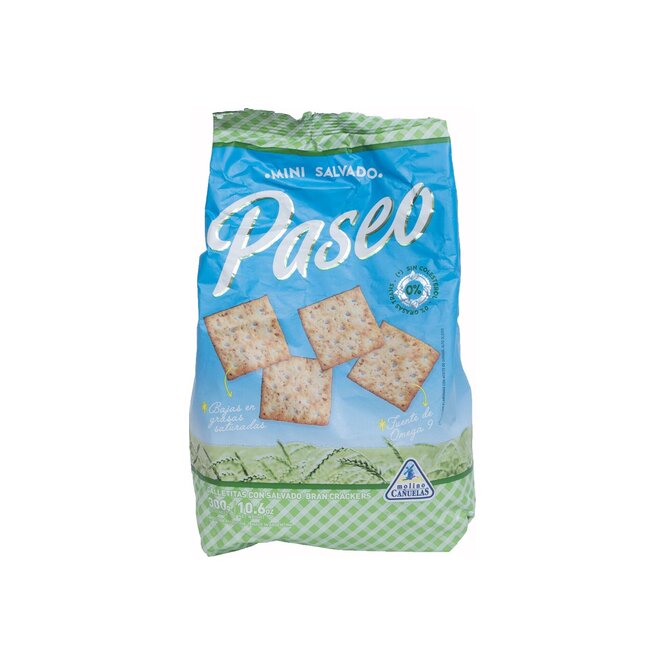 Galletitas con salvado en bolsa Paseo 300 gramos
