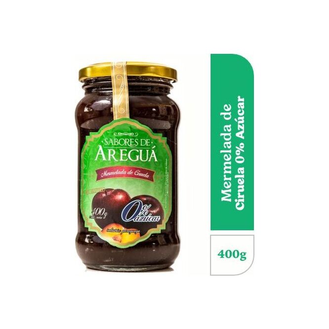 Mermelada de ciruela cero azúcar Areguá 400 gramos