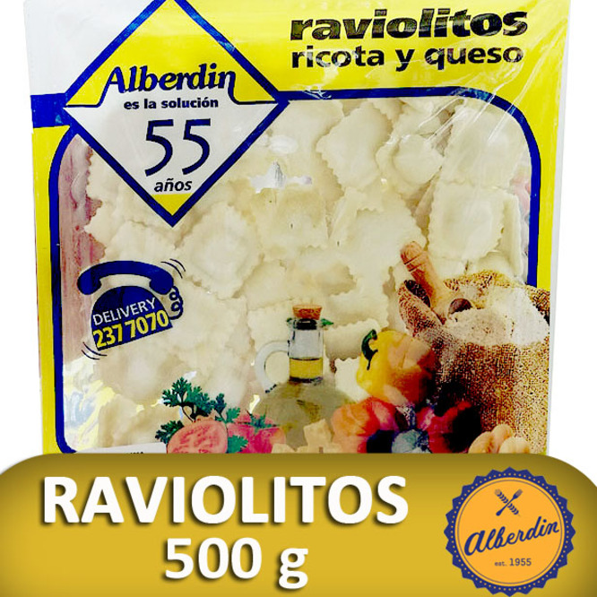 RAVIOLES D/RICOTA Y QUE 500GR ALB IMPORT