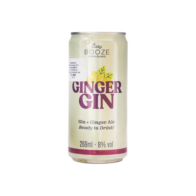 GINGER GIN EASY BOOZE 269ML