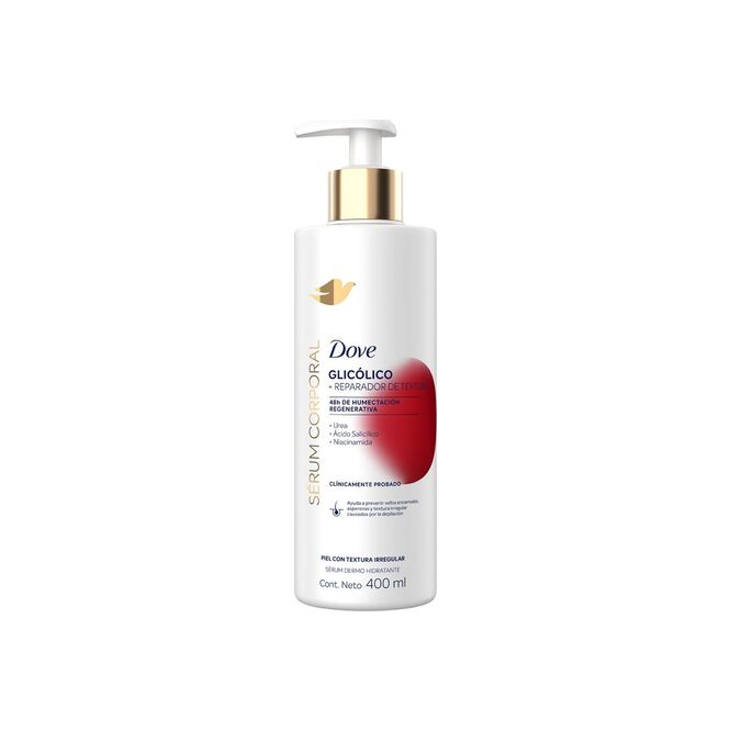 Sérum corporal glicólico y reparación de textura Dove 400 ml