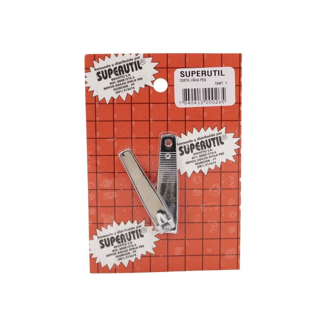 CORTA UÑAS PEQUEÑO X 1UN SUPERUTIL BLIST