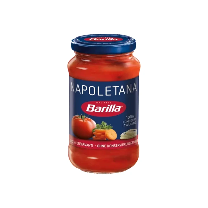Salsa napoletana en frasco Barilla 500 Gramos