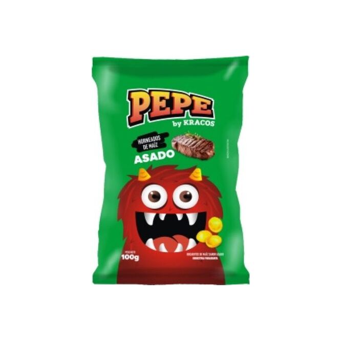 Bocadito de maíz sabor asadito paquete Pepe 100 gramos