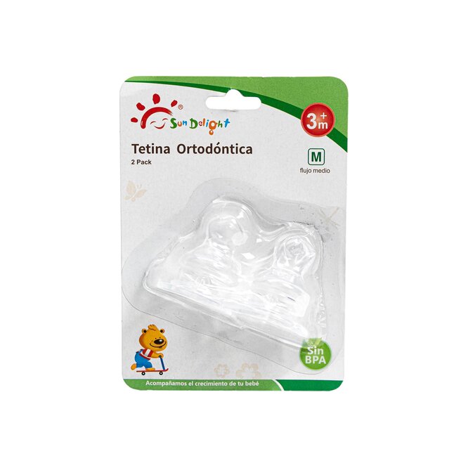 Tetina de silicona ortodontic de 2 unidades Orthodontic