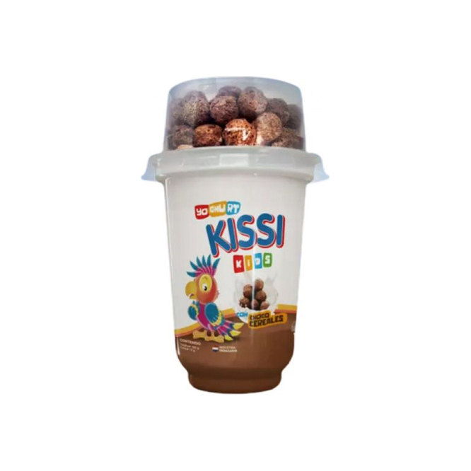 Yoghurt cereal de chocolate Kissi kids 150/13 gramos
