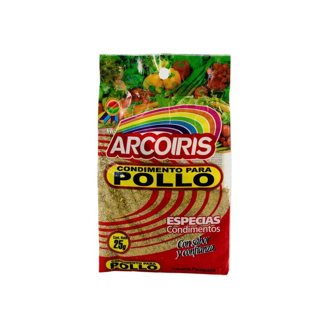 Condimento para pollo Arcoíris 25 gramos
