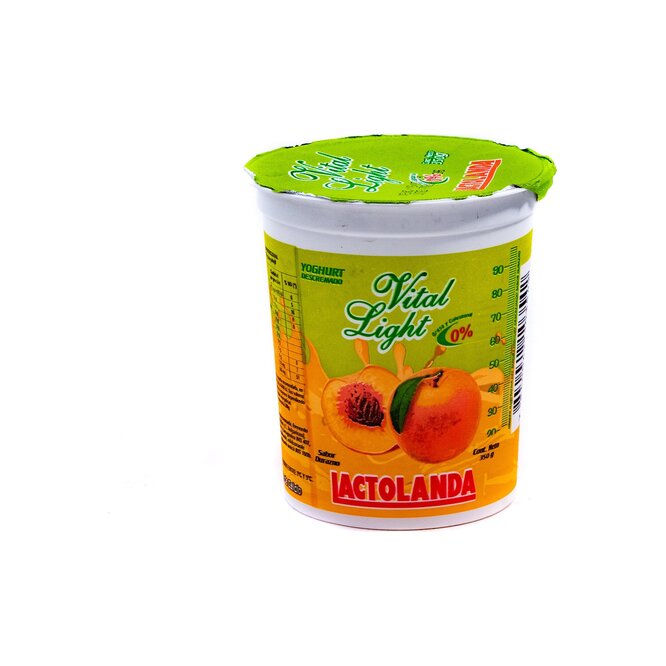 Yoghurt vital light durazno Lactolanda 350 ml