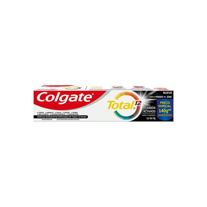 Crema dental carbono total 12 Colgate 450 gramos