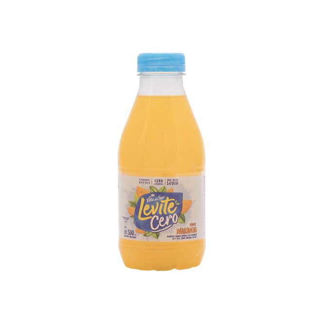 BEBIDA S/GAS S/NARANJA LEVITE CERO 500ML