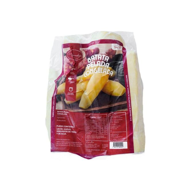 Batata pelada congelada paquete La Bandeja 1 kg