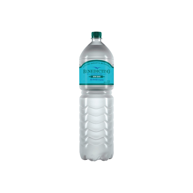 Agua Mineral Sin Gas en botella Benedictino 2 litros