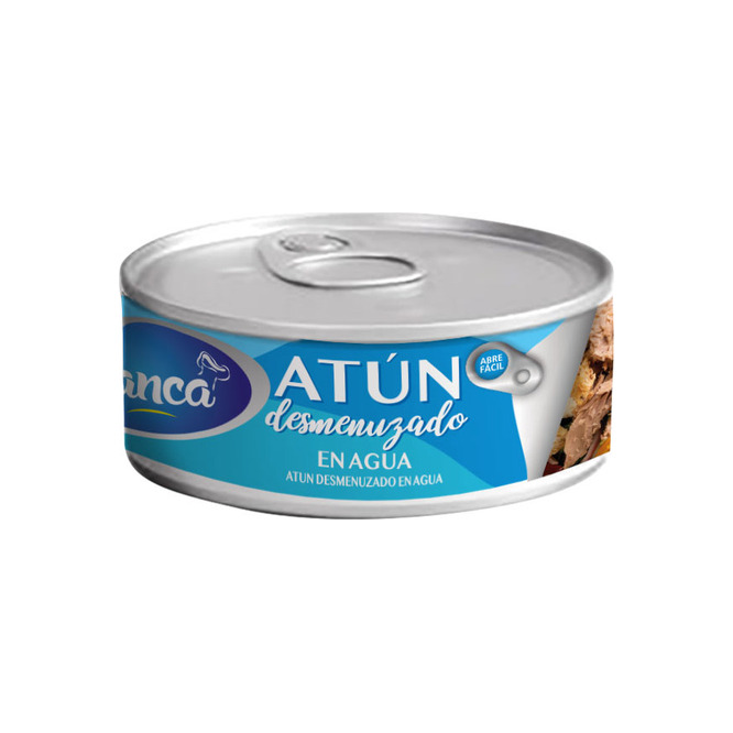 Atún desmenuzado en agua en lata Bianca 170 gramos