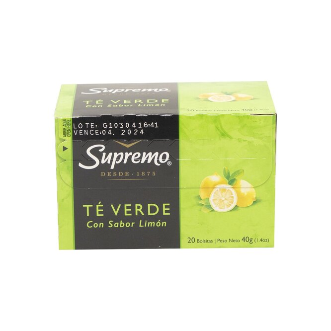 Té verde Supremo 20 unidades