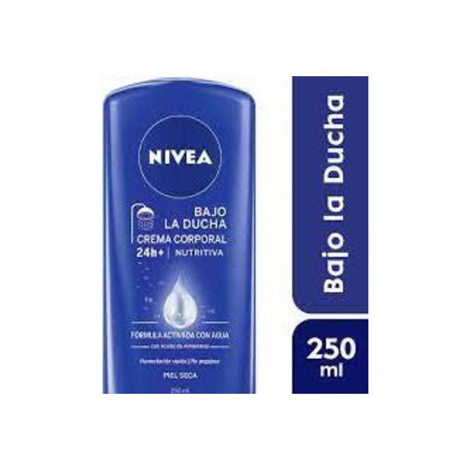Crema corporal nutritiva bajo la ducha plástico Nivea 250 ml