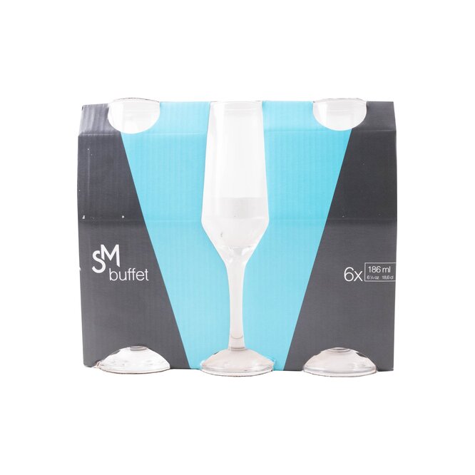 Copas para champagne SM Buffet 6 Unidades