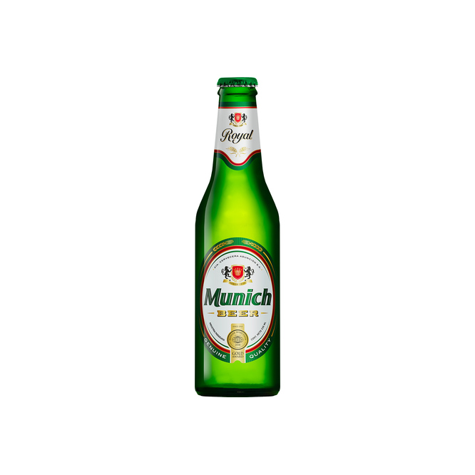 Cerveza royal botella descartable Múnich 330 ml