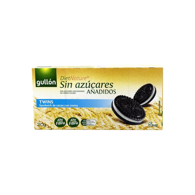 Galletita Cacao con Crema sin Azúcar Caja Gullón 210 gramos