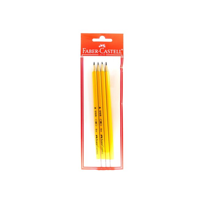 LAPIZ D/PAPEL FABER AMARILLO C/G 4UN