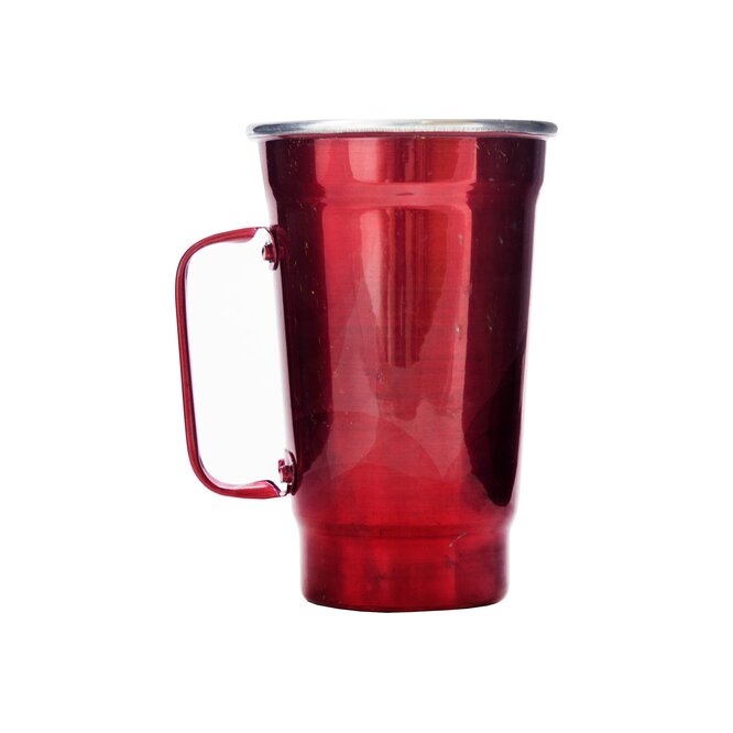 TAZA CHOPP CONICA ROJA PANELART 500ML