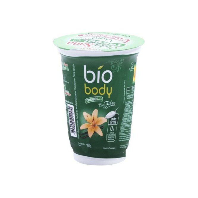 Yogurt vainilla bio fibra light Trébol 180 ml