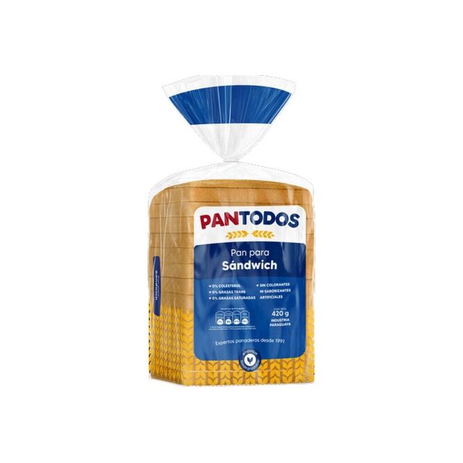 Pan para sandwich Pantodos 390 gramos