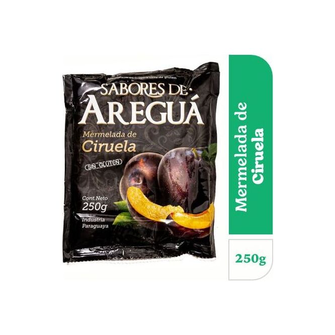 Mermelada de ciruela en sachet Sabores de Areguá 250 gramos
