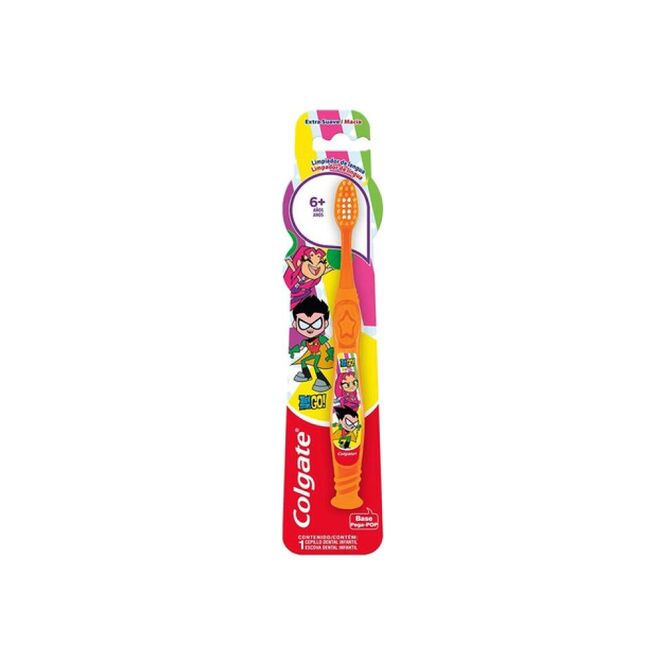 Cepillo dental infantil teen titans mas 6 años Colgate