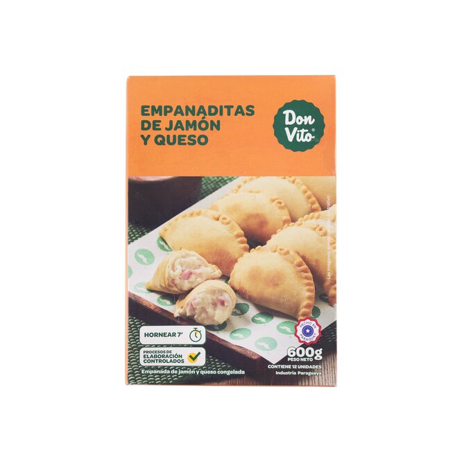 Empanadas de jamón y queso Don Vito 12 unidades