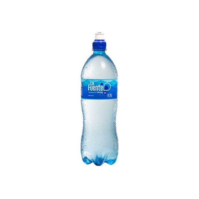 Agua mineral sin gas botella La Fuente 1 litro
