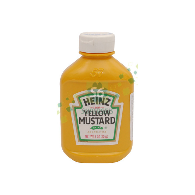 Mostaza amarilla en frasco Heinz 225 gramos