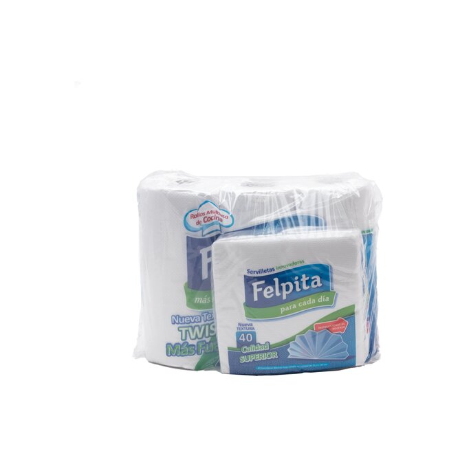 Rollos de cocina y servilleta de 40 cm Felpita 3 unidades